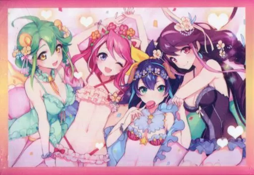 遊戯王　柚子シリーズ　ウェディング　柚子&amp;セレナ&amp;リン&amp;瑠璃  スリーブ　セット 未開封】 遊戯王 柚子シリーズ ナイトドレス スリーブ / 柚子 セレナ