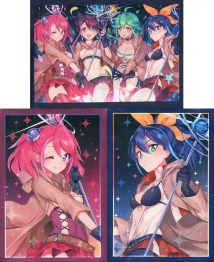 【遊戯王】スリーブ 柚子セレナセット(にじゅ) C93/ミッドナイトブルー