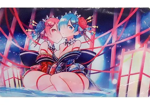 【Re：ゼロから始める異世界生活】プレイマット レム＆ラム(にじゅ) COMIC1☆12/ミッドナイトブルー＆サンパン