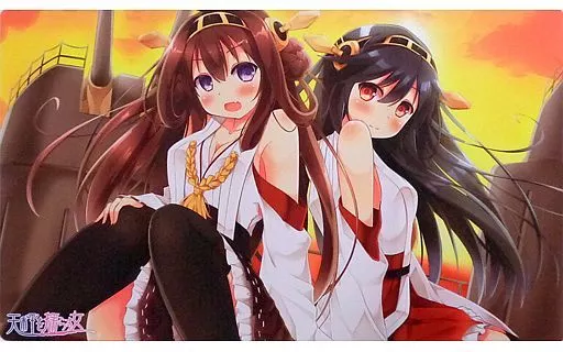 【艦隊これくしょん～艦これ～】ラバープレイマット 金剛＆榛名(高秋アキ) 2013.10/天秤を揺らす女