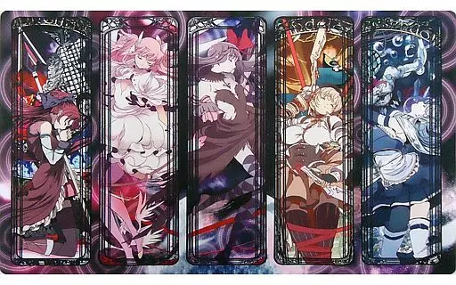 【魔法少女まどか☆マギカ】プレイマット 杏子&まどか&ほむら&マミ&さやか(江戸屋犬八) 天秤を揺らす女
