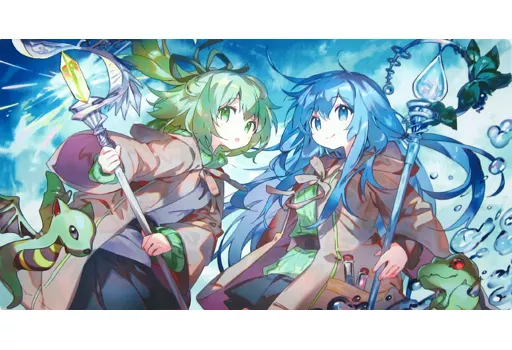 【遊戯王】プレイマット 水霊使いエリア＆風霊使いウィン(Namie) C92/天秤を揺らす女