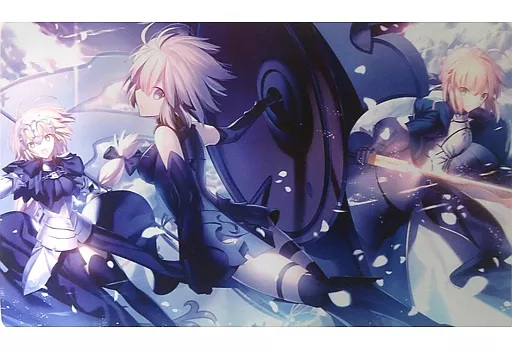 【Fate】プレイマット ジャンヌ・ダルク＆マシュ・キリエライト＆アルトリア・ペンドラゴン(マシマサキ) サンシャインクリエイション2017 Winter/混沌の女神様