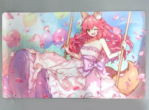 【Fate】プレイマット 玉藻の前 ドレスver(ちょこ庵) C93/ミッドナイトブルー
