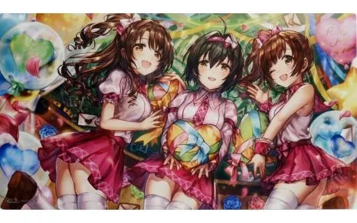 【シンデレラガールズ】モバマスプレイマット 11 ピンクチェックスクール(しがらき) C93/東幻郷