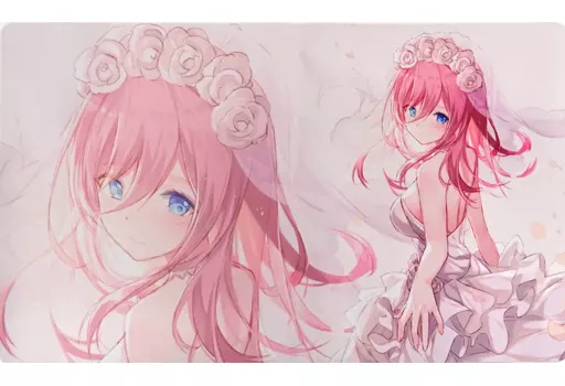 【五等分の花嫁】プレイマット 中野三玖 ウエディングver.(Bison倉鼠) COMIC1☆15/混沌の女神様