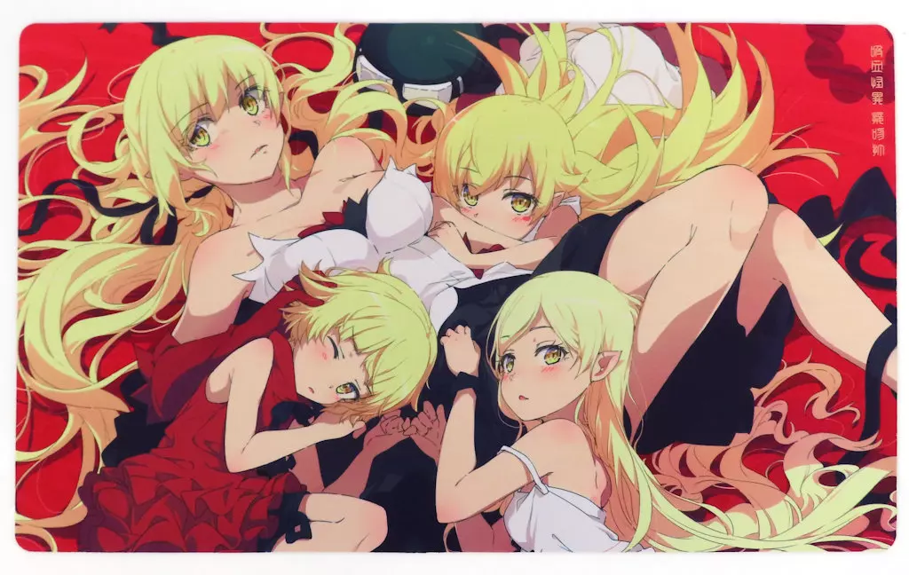 【物語シリーズ】プレイマット キスショット・アセロラオリオン・ハートアンダーブレード(荻pote) C95/ミッドナイトブルー