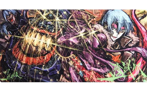 駿河屋 -<中古>【遊戯王】プレイマット 鬼柳京介(元村人) 強欲で謙虚な