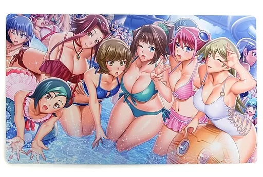 【遊戯王】プレイマット 遊戯王ヒロインズ 水着(鈴眼依頼) C96/デュエロイド