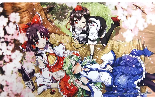 【東方Project】プレイマット 博麗霊夢&東風谷早苗&射命丸文(高菜しんの) 第12回博麗神社例大祭/Youjo定食