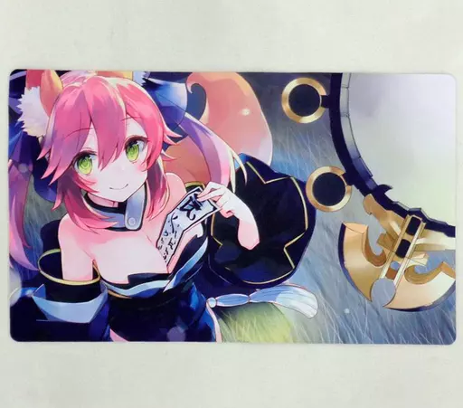 【Fate】プレイマット 玉藻の前 キャス狐(こうましろ) サンシャインクリエイション2016 Summer/Cake Rabbits（本体不備（中））