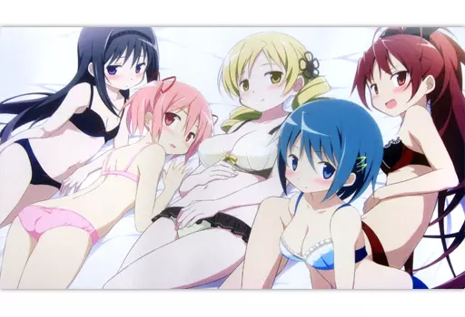 【魔法少女まどか☆マギカ】プレイマット ランジェリーまどマギ(もりたん) C93/ミッドナイトブルー