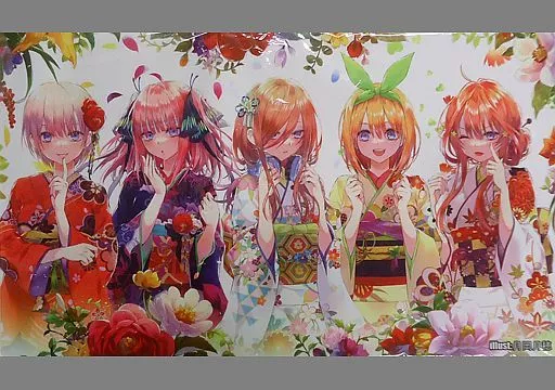 【五等分の花嫁】プレイマット 着物5人集合(月岡月穂) C97/セルゲーム
