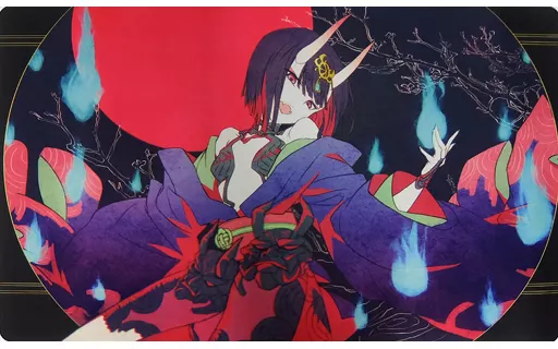 ミッドナイトブルー　プレイマット 酒呑童子　FGO 駿河屋 -<中古>【Fate】プレイマット 酒呑童子(R・A) C90/ミッドナイト