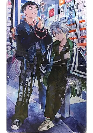 【鬼滅の刃】プレイマット 悲鳴嶼行冥＆不死川実弥(灸場メロ) エアコミケC98/マスクの中