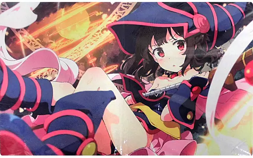 【この素晴らしい世界に祝福を!】プレイマット めぐみん BMG衣装(荻pote) C98/ミッドナイトブルー