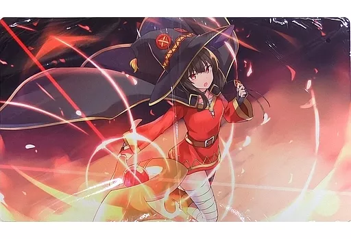 【超貴重】このすば めぐみん 未確認スリーブ プレイマット 爆裂魔法 めぐみん スリーブ ミッドナイトブルー コミケの通販 by