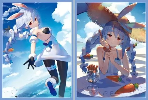 【ホロライブ】スリーブセット 夏ぺこらセット(スコッティ) サンシャインクリエイション2020 Autumn/ミッドナイトブルー