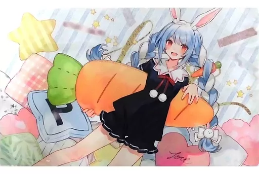 【ホロライブ】プレイマット 兎田ぺこら(ちょこ庵) COMIC1☆17/ミッドナイトブルー