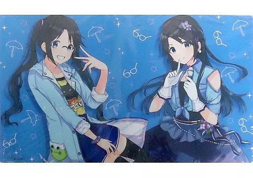 【シャイニーカラーズ】プレイマット 雨色、上機嫌 三峰結華(はねつか) エアコミケ2/アザレアの花園