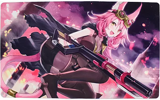 【遊戯王】プレイマット 鉄獣戦線 徒花のフェリジット(由夜) エアコミケ2/ミッドナイトブルー