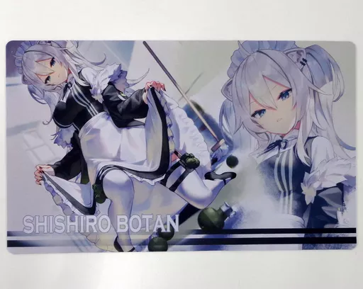 ホロライブ 獅白ぼたん メイド ミッドナイトブルー プレイマット Amazon.co.jp: ホロライブ 獅白ぼたん プレイマット デスクマット