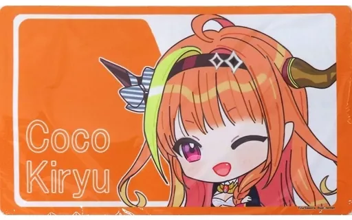 【バーチャルYouTuber】ココICカード風プレイマット 桐生ココ(nennen) 2021.8/FourSeasons