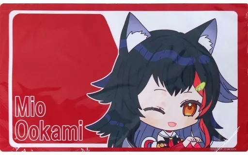 【バーチャルYouTuber】ミオICカード風プレイマット 大神ミオ(nennen) 2021.9/FourSeasons