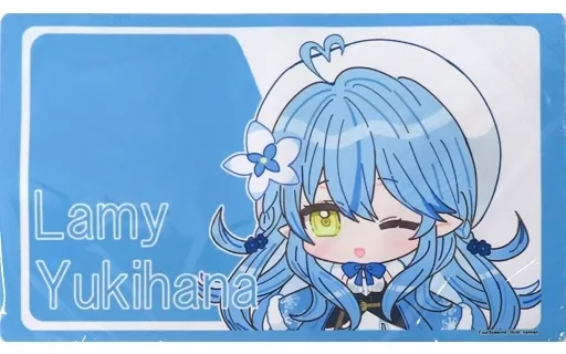 【バーチャルYouTuber】ラミィICカード風プレイマット 雪花ラミィ(nennen) 2021.8/FourSeasons