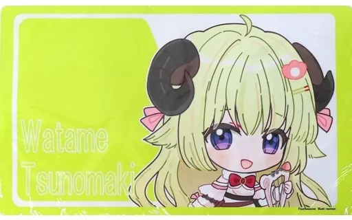 【バーチャルYouTuber】わためICカード風プレイマット 角巻わため(nennen) 2021.8/FourSeasons
