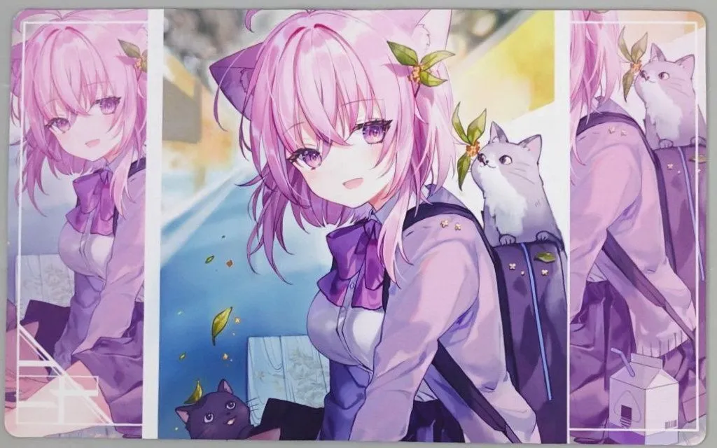 【バーチャルYouTuber】プレイマット 猫又おかゆ(shiohana) C99/混沌の女神様
