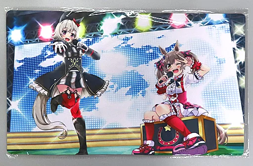 【ウマ娘 プリティーダービー】プレイマット 青空ver スマートファルコン&カレンチャン(ケイ) サンシャインクリエイション2022 Winter/FourSeasons