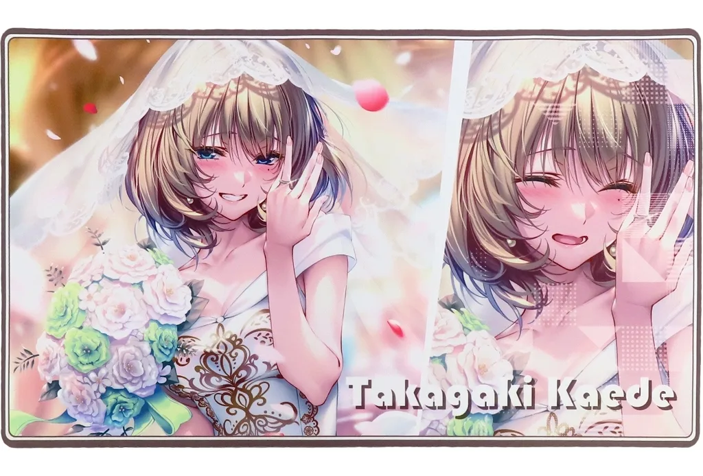 【シンデレラガールズ】プレイマット ウェディング楓 高垣楓(ピロ水) C100/サンパン&Cake Rabbits