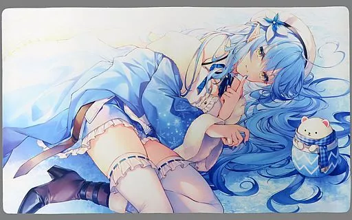 【ホロライブ】プレイマット 雪花ラミィ(遠坂あさぎ) エアコミケ2/白詰草