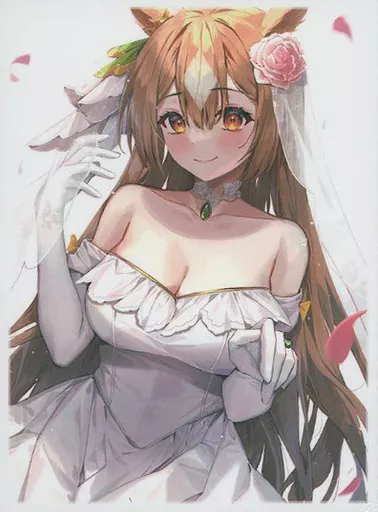 【ウマ娘 プリティーダービー】スリーブ サトノダイヤモンド 花嫁(minttchocok) エアこみトレ38/ミッドナイトブルー