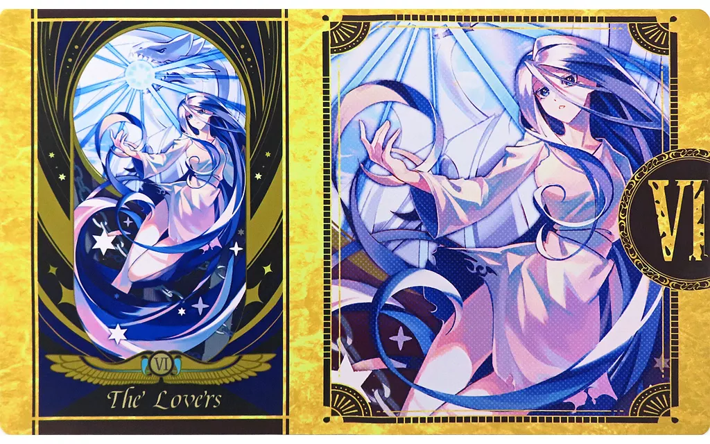 【遊戯王】プレイマット 遊タロNo.6(VI) The Lovers(四番犬星) C99/Cake Rabbits