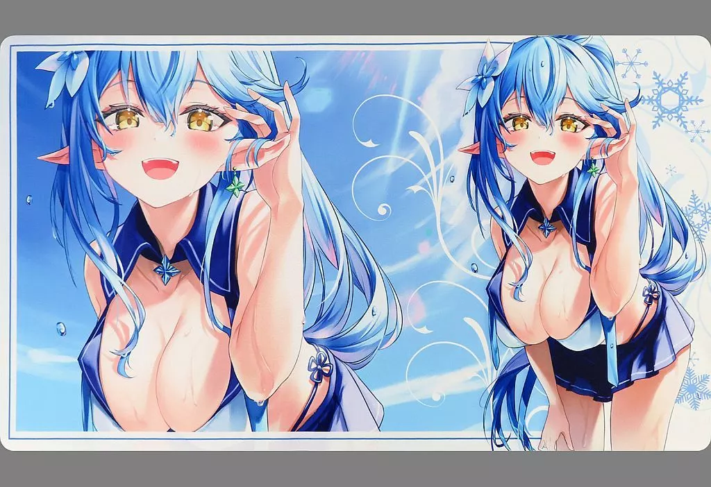 【ホロライブ】プレイマット 雪花ラミィ 水着1(岐兎こるた) C99/白詰草