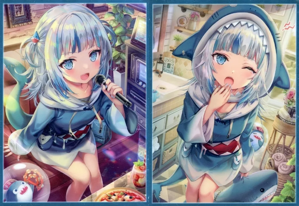 【ホロライブ】スリーブセット サメちゃん(torino) エアコミ1☆18/ミッドナイトブルー