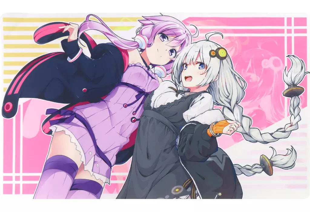 【VOCALOID】プレイマット 結月ゆかり＆紲星あかり(MtU＆ふらすこ) C100/デュエロイド
