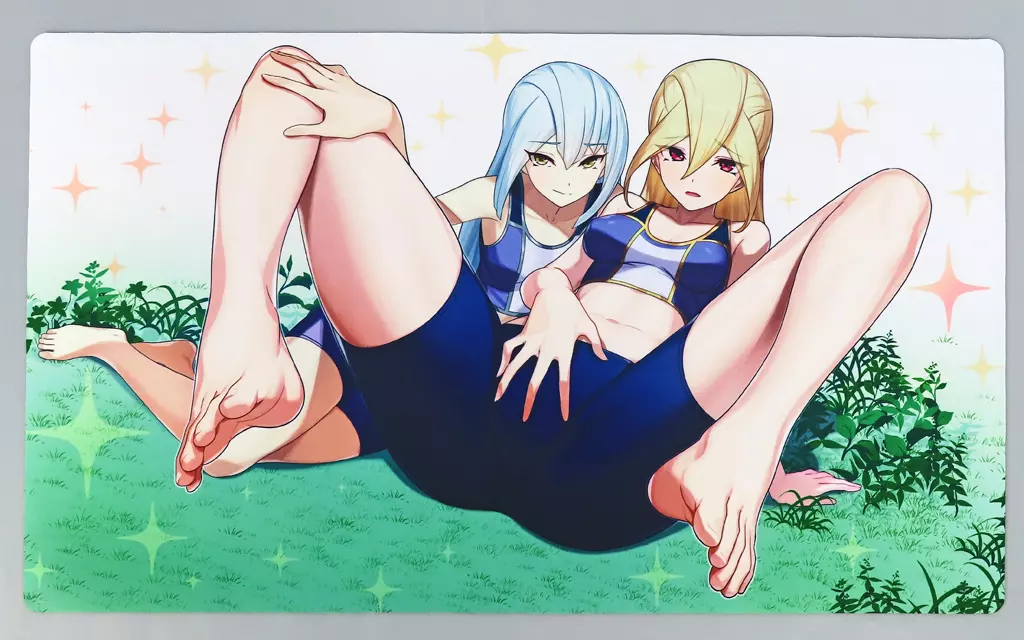 【遊戯王】プレイマット タイラー姉妹(green322) C100/デュエロイド