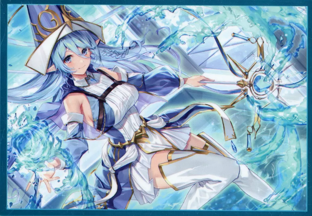 【遊戯王】スリーブ 聖殿の水遣い 笑顔(由夜) サンシャインクリエイション2021 Autumn/ミッドナイトブルー