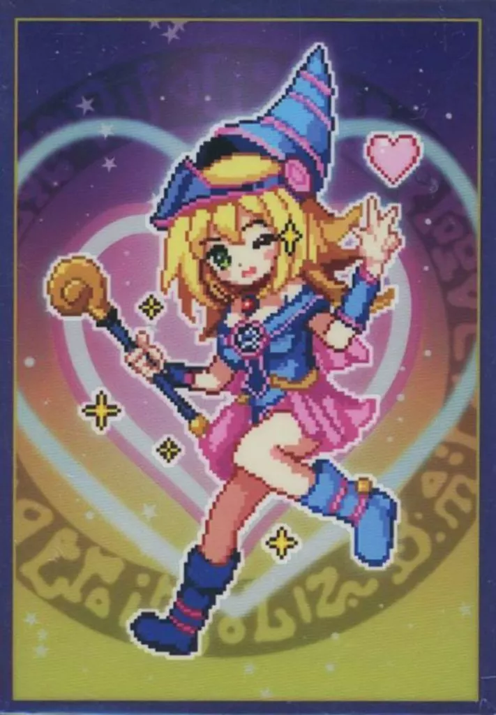 【遊戯王】スリーブ ブラック・マジシャン・ガール ドット絵(鬼鬼) こみっく★トレジャー39/EATOS