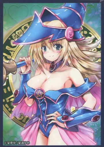 【遊戯王】スリーブ ブラック・マジシャン・ガール サークル10周年Ver.GREEN(星遥ゆめ) C100/星夢亭