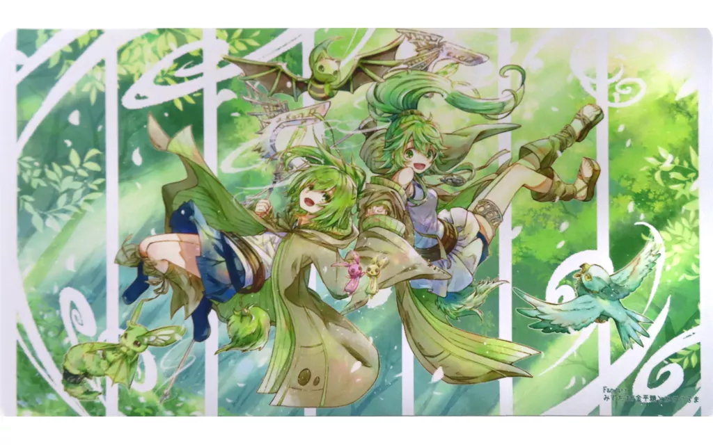 【遊戯王】プレイマット 風霊使いウィン&ガスタの巫女 ウィンダ(みずたま) ターミナルカーニバル!!/金平糖とかざぐるま