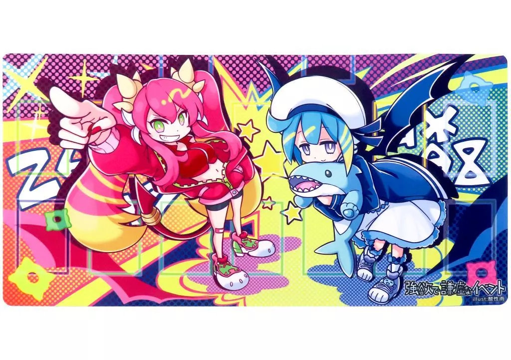 【遊戯王】プレイマット Live☆Twins キスキル・リィラ(酸性雨) 強欲で謙虚なイベント TURN9/強謙イベント準備会