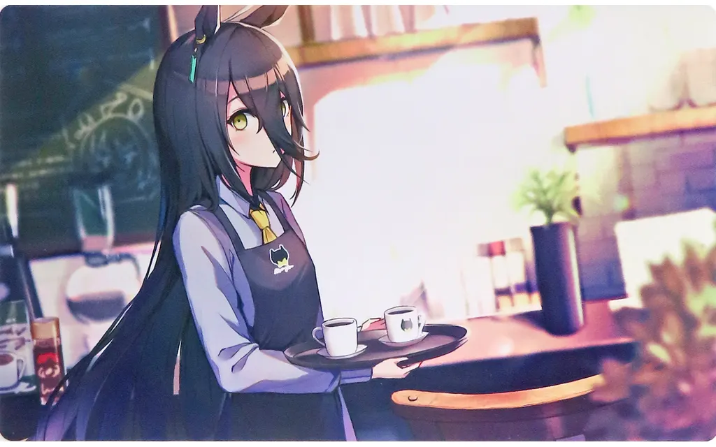 【ウマ娘 プリティーダービー】プレイマット マンハッタンカフェ エプロン(蜻蛉) エアサンクリ2021秋/混沌の女神様