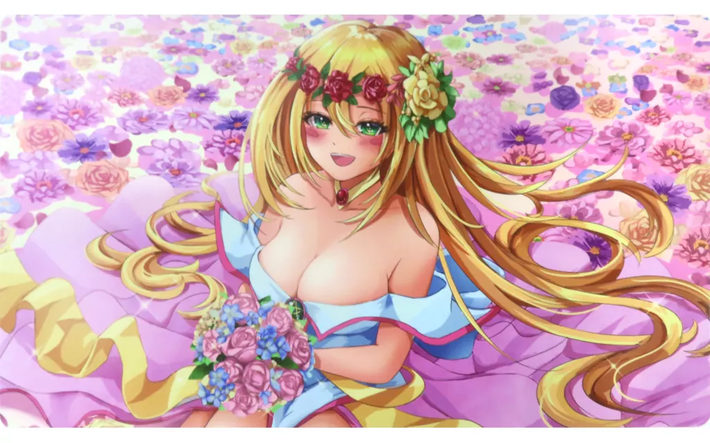 【遊戯王】プレイマット ブラック・マジシャン・ガール(深桜葵) C102/葵之御息所