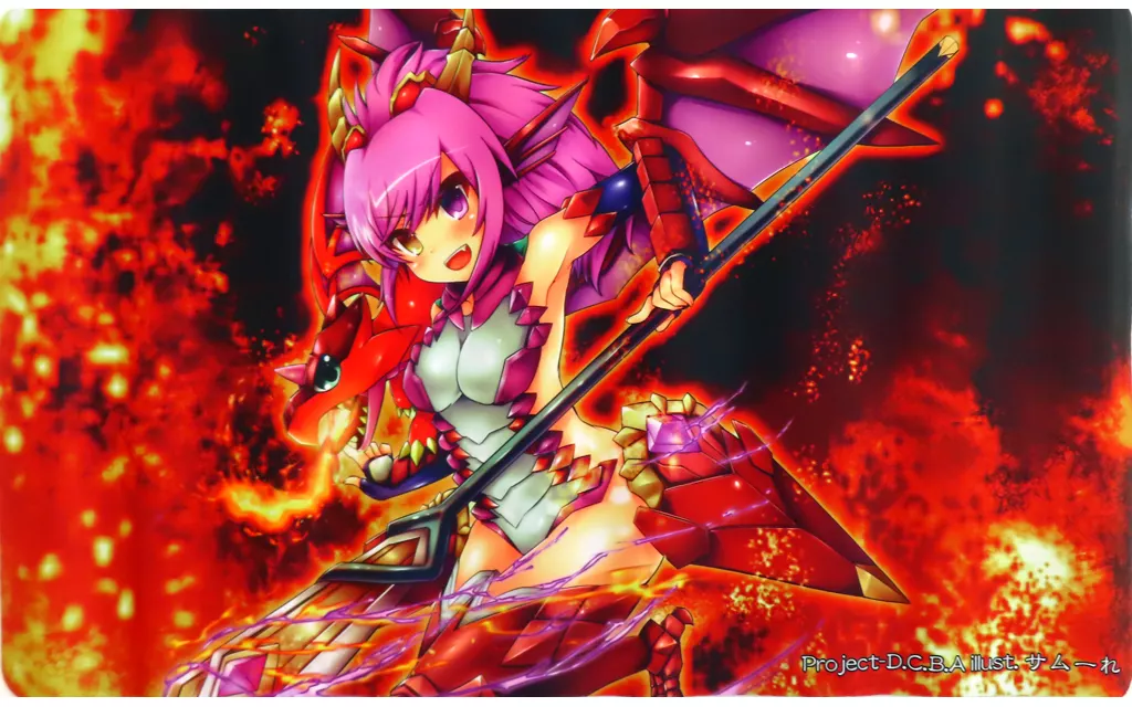 【パズル&ドラゴンズ】プレイマット 赤龍喚士・ソニア(サムーれ) project-D.C.B.A(本体不備(中))