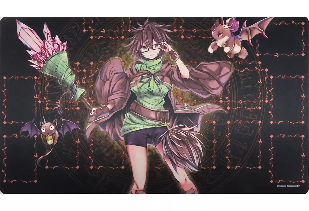 【遊戯王】枠ありプレイマット 地霊使いアウス(亜夢) Resur gence