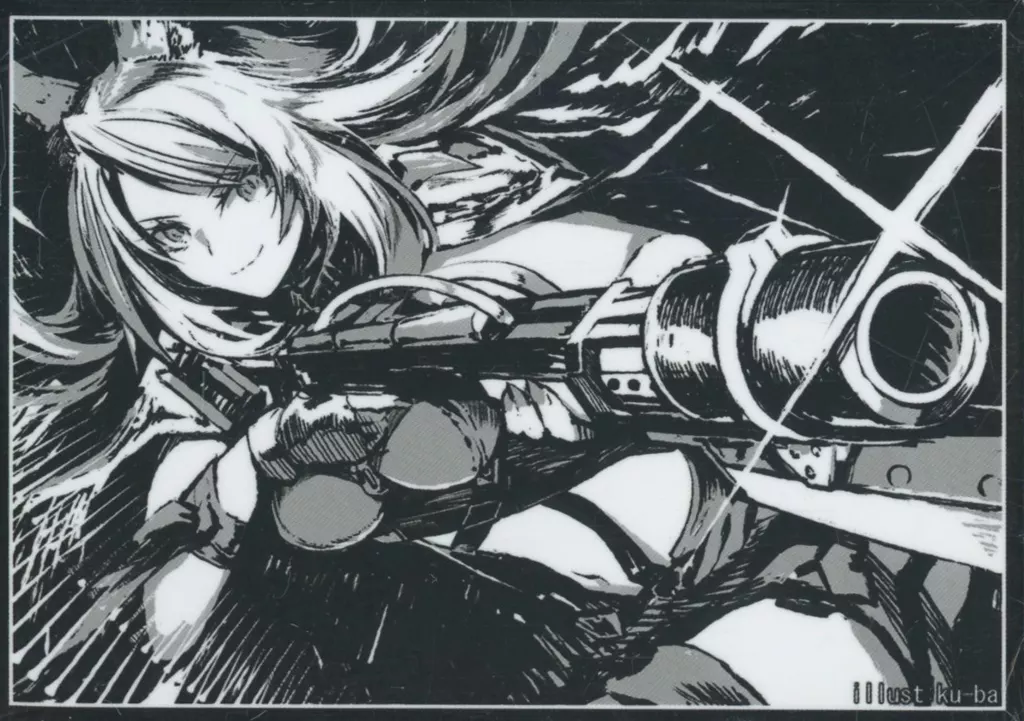 【遊戯王】スリーブ 鉄獣戦線 徒花のフェリジット 白黒(ku-ba) C99/フレシア
